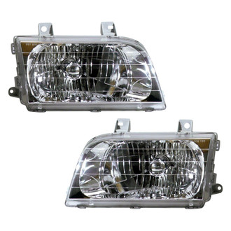 Pacific Best® - Driver and Passenger Side Replacement Headlight Set (Standard Line)