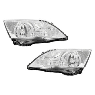 Pacific Best® - Driver and Passenger Side Replacement Headlight Set Lens and Housing (Standard Line)