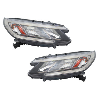 Pacific Best® - Driver and Passenger Side Replacement Headlight Set (CAPA Certified)