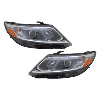Pacific Best® - Driver and Passenger Side Replacement Headlight Set (Standard Line)