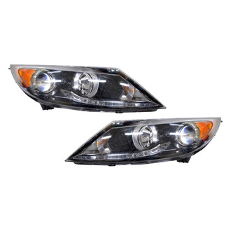 Pacific Best® - Driver and Passenger Side Replacement Headlight Set (CAPA Certified)