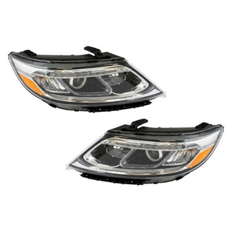 Pacific Best® - Driver and Passenger Side Replacement Headlight Set (Standard Line)