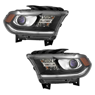 Pacific Best® - Driver and Passenger Side Replacement Headlight Set (NSF Certified)