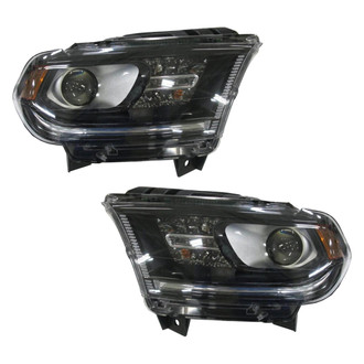 Pacific Best® - Driver and Passenger Side Replacement Headlight Set (NSF Certified)