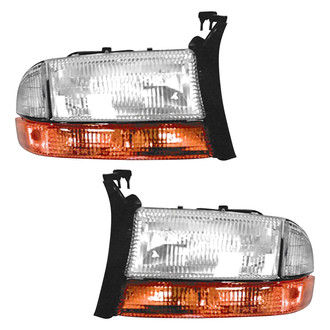 Pacific Best® - Driver and Passenger Side Replacement Headlight Set (CAPA Certified)
