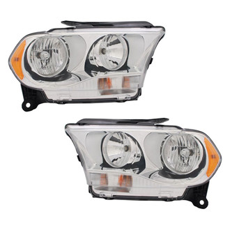 Pacific Best® - Driver and Passenger Side Replacement Headlight Set (NSF Certified)