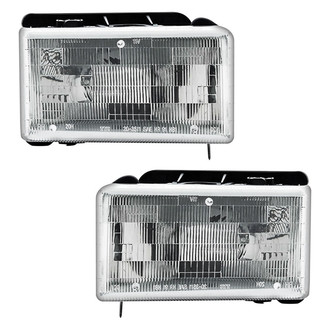 Pacific Best® - Driver and Passenger Side Replacement Headlight Set (Standard Line)