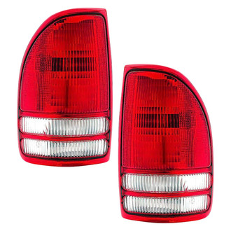 Pacific Best® - Driver and Passenger Side Replacement Tail Light Lens and Housings (Standard Line)