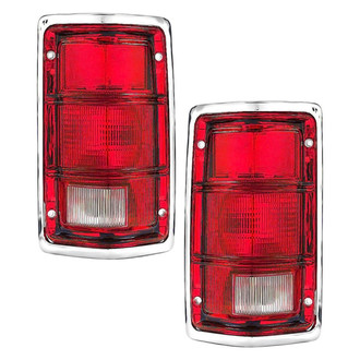 Pacific Best® - Driver and Passenger Side Replacement Tail Lights (Standard Line)