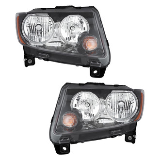 Pacific Best® - Driver and Passenger Side Replacement Headlight Set (CAPA Certified)