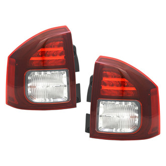 Pacific Best® - Driver and Passenger Side Replacement Tail Light Lens and Housings (CAPA Certified)