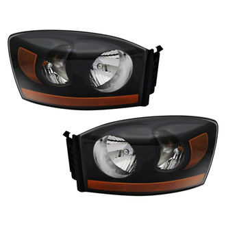 Pacific Best® - Driver and Passenger Side Replacement Headlight Set Lens and Housing (Standard Line)