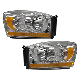 Pacific Best® - Driver and Passenger Side Replacement Headlight Set (Standard Line)