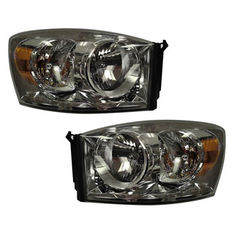 Pacific Best® - Driver and Passenger Side Replacement Headlight Set (CAPA Certified)
