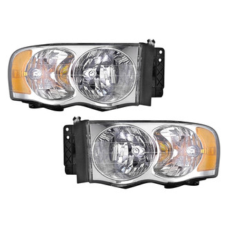 Pacific Best® - Driver and Passenger Side Replacement Headlight Set (Standard Line)