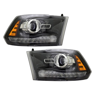 Pacific Best® - Driver and Passenger Side Replacement Headlight Set (CAPA Certified)