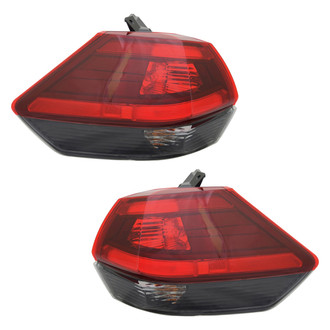Pacific Best® - Driver and Passenger Side Outer Replacement Tail Lights (Standard Line)