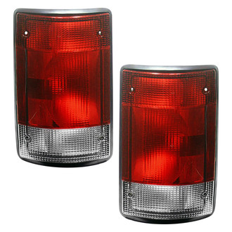 Pacific Best® - Driver and Passenger Side Replacement Tail Lights (Standard Line)