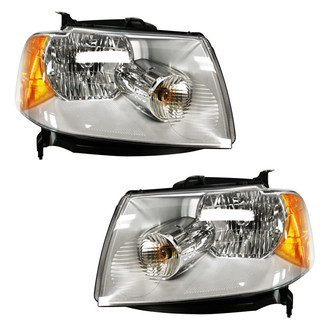 Pacific Best® - Driver and Passenger Side Replacement Headlight Set (Standard Line)
