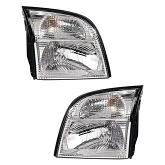 Pacific Best® - Driver and Passenger Side Replacement Headlight Set (Standard Line)