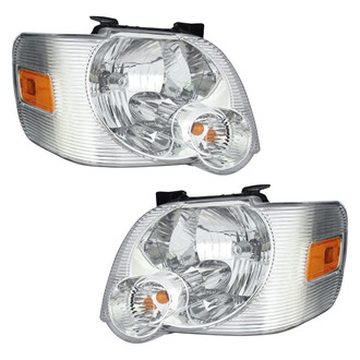 Pacific Best® - Driver and Passenger Side Replacement Headlight Set (Standard Line)