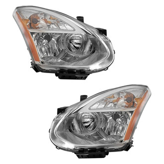 Pacific Best® - Driver and Passenger Side Replacement Headlight Set (CAPA Certified)