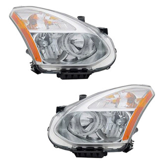 Pacific Best® - Driver and Passenger Side Replacement Headlight Set (CAPA Certified)