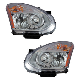 Pacific Best® - Driver and Passenger Side Replacement Headlight Set (NSF Certified)