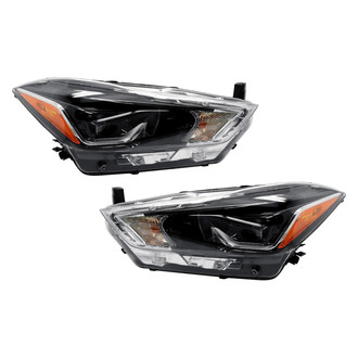 Pacific Best® - Driver and Passenger Side Replacement Headlight Set (Standard Line)