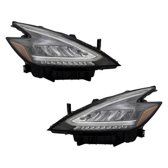 Pacific Best® - Driver and Passenger Side Replacement Headlight Set (CAPA Certified)
