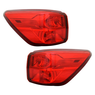 Pacific Best® - Driver and Passenger Side Outer Replacement Tail Lights (Standard Line)
