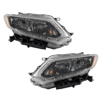 Pacific Best® - Driver and Passenger Side Replacement Headlight Set (CAPA Certified)