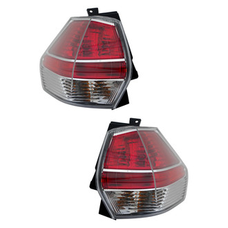 Pacific Best® - Driver and Passenger Side Outer Replacement Tail Lights (Standard Line)