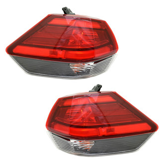 Pacific Best® - Driver and Passenger Side Outer Replacement Tail Lights (CAPA Certified)