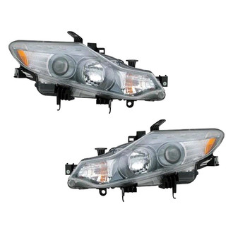 Pacific Best® - Driver and Passenger Side Replacement Headlight Set (CAPA Certified)