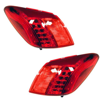 Pacific Best® - Driver and Passenger Side Replacement Tail Lights (Standard Line)