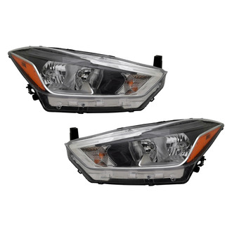 Pacific Best® - Driver and Passenger Side Replacement Headlight Set (CAPA Certified)