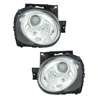 Pacific Best® - Driver and Passenger Side Replacement Headlight Set (CAPA Certified)