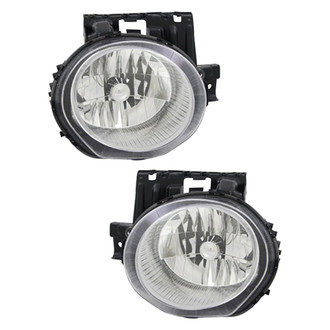 Pacific Best® - Driver and Passenger Side Replacement Headlight Set (NSF Certified)
