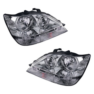 Pacific Best® - Driver and Passenger Side Replacement Headlight Set (Standard Line)