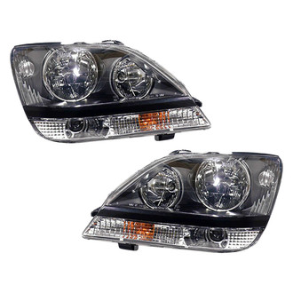 Pacific Best® - Driver and Passenger Side Replacement Headlight Set (Standard Line)