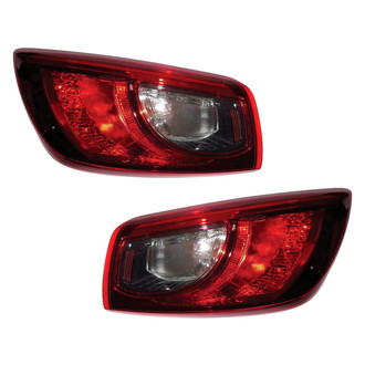 Pacific Best® - Driver and Passenger Side Outer Replacement Tail Lights (CAPA Certified)