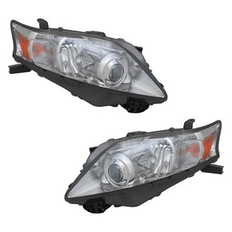 Pacific Best® - Driver and Passenger Side Replacement Headlight Set (NSF Certified)