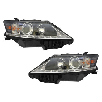Pacific Best® - Driver and Passenger Side Replacement Headlight Set (NSF Certified)