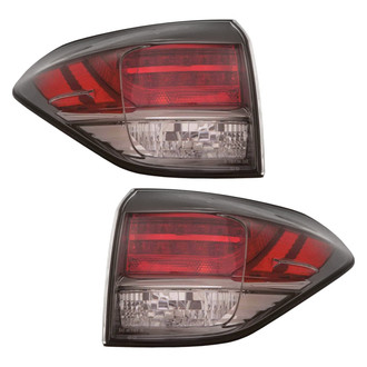 Pacific Best® - Driver and Passenger Side Outer Replacement Tail Lights (CAPA Certified)