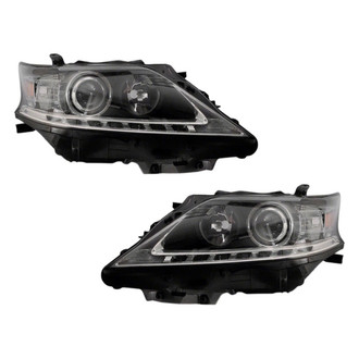 Pacific Best® - Driver and Passenger Side Replacement Headlight Set Lens and Housing (Standard Line)