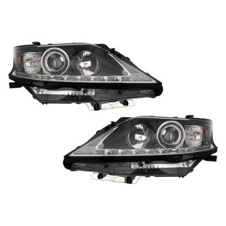 Pacific Best® - Driver and Passenger Side Replacement Headlight Set Lens and Housing (CAPA Certified)