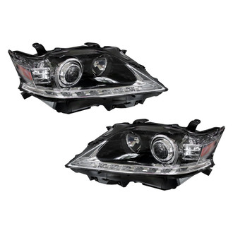 Pacific Best® - Driver and Passenger Side Replacement Headlight Set Lens and Housing (CAPA Certified)