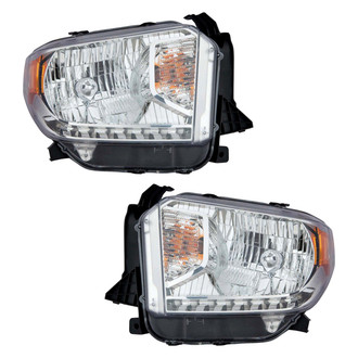 Pacific Best® - Driver and Passenger Side Replacement Headlight Set (CAPA Certified)