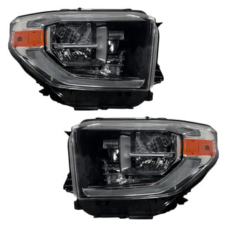 Pacific Best® - Driver and Passenger Side Replacement Headlight Set (CAPA Certified)
